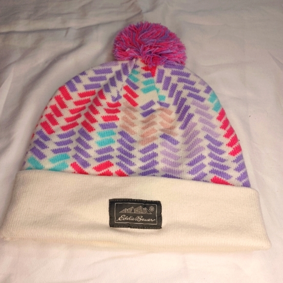 Eddie Bauer Kids  Multicolor Knit Beanie NWOT - Picture 1 of 5
